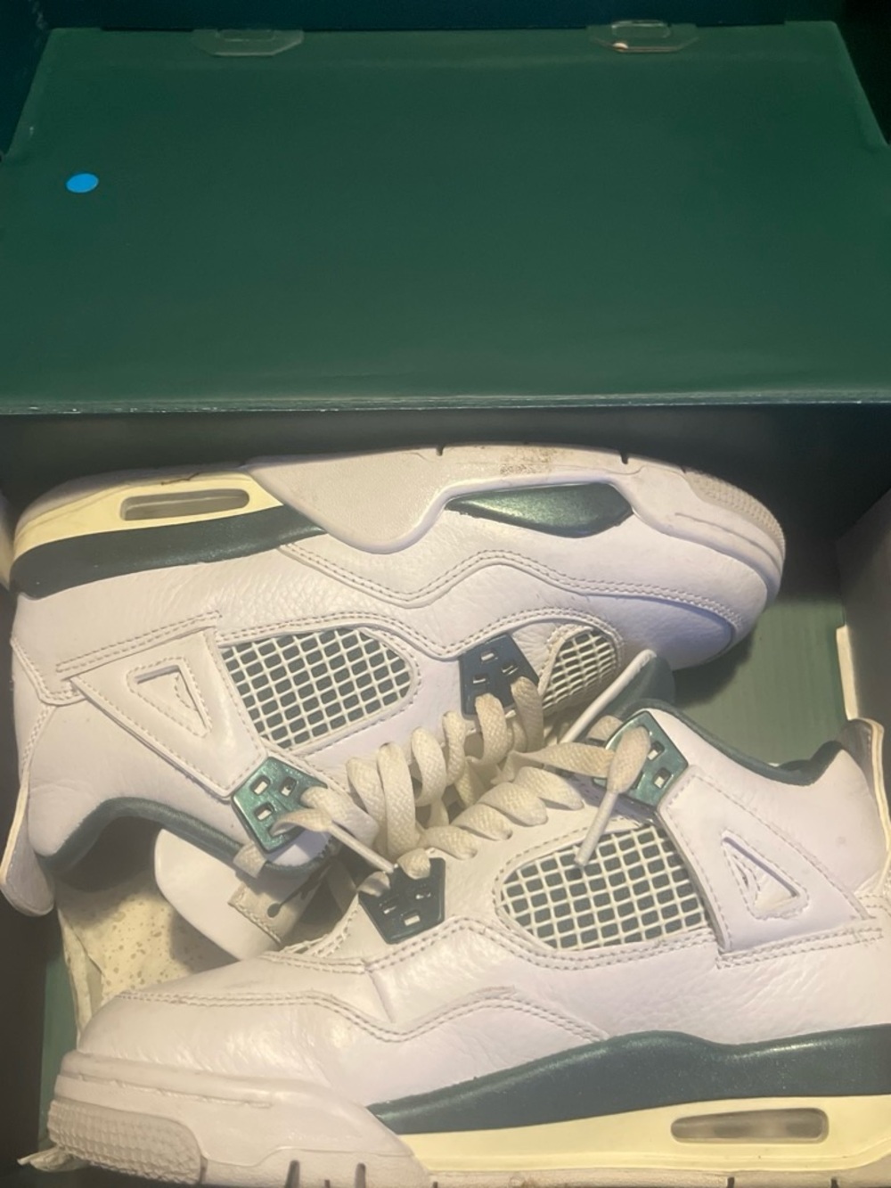 Jordan Air Jordan 4 Retro (GS) White / Oxidized Green